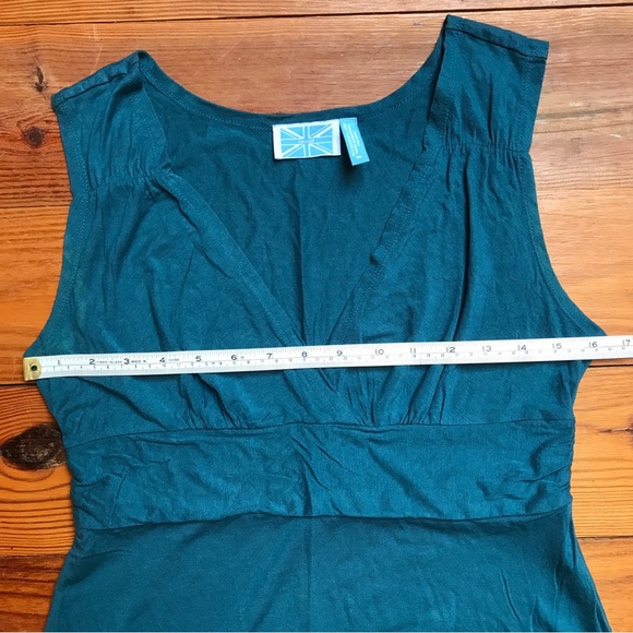 Survival UK Teal Stretchy Midi Dress, EUC, M - Picture 5 of 11